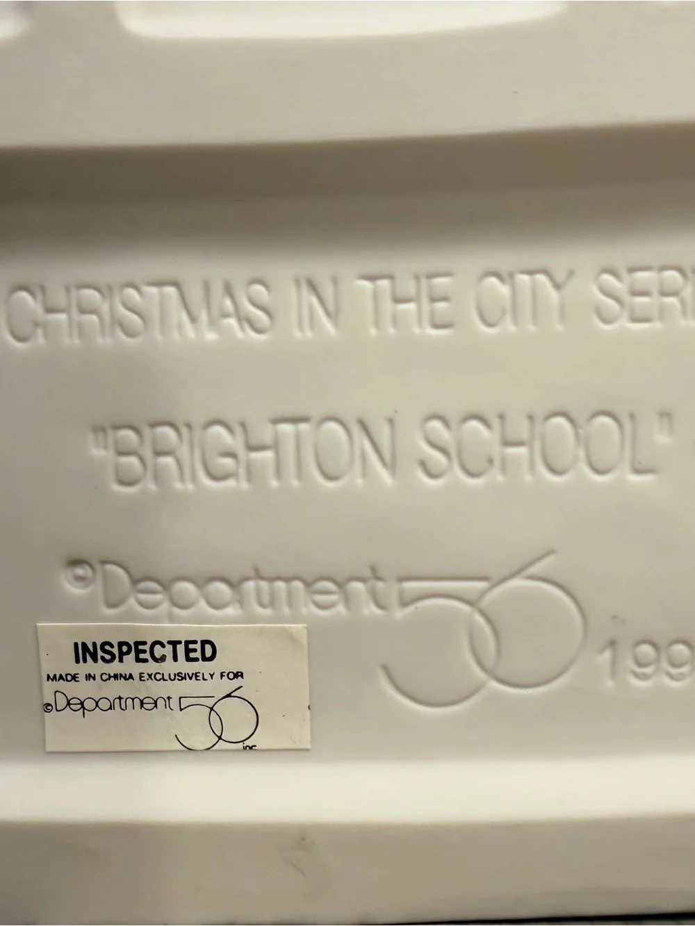 Christmas in the City Department 56-Brighton School